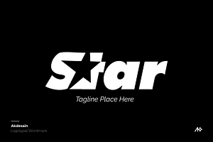 Star Wordmark Logo, a Branding & Logo Template by Akdesain