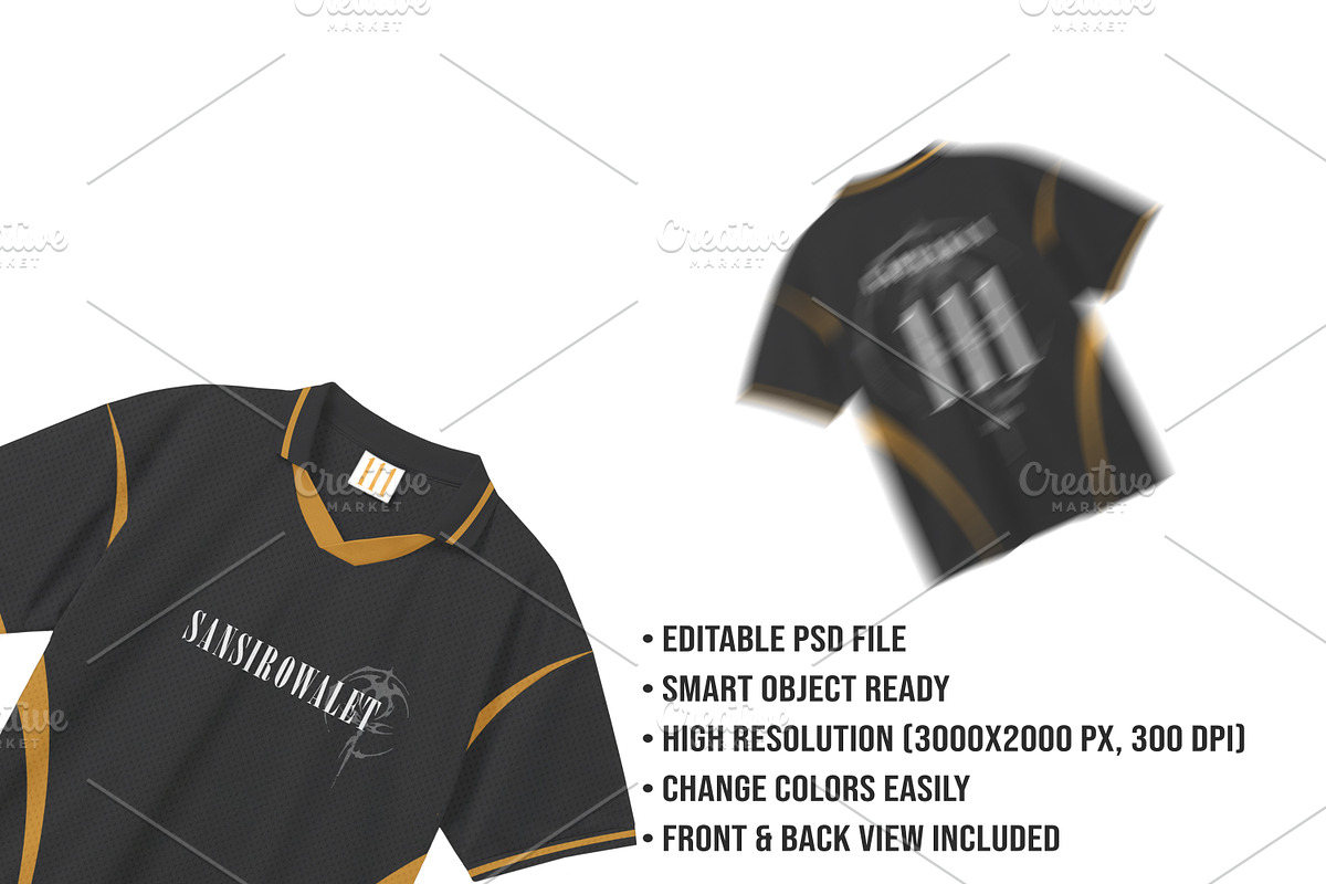 Esports Jersey Mockup PSD, a Shirt Mockup by std.badboy (Photo 4 of 4)