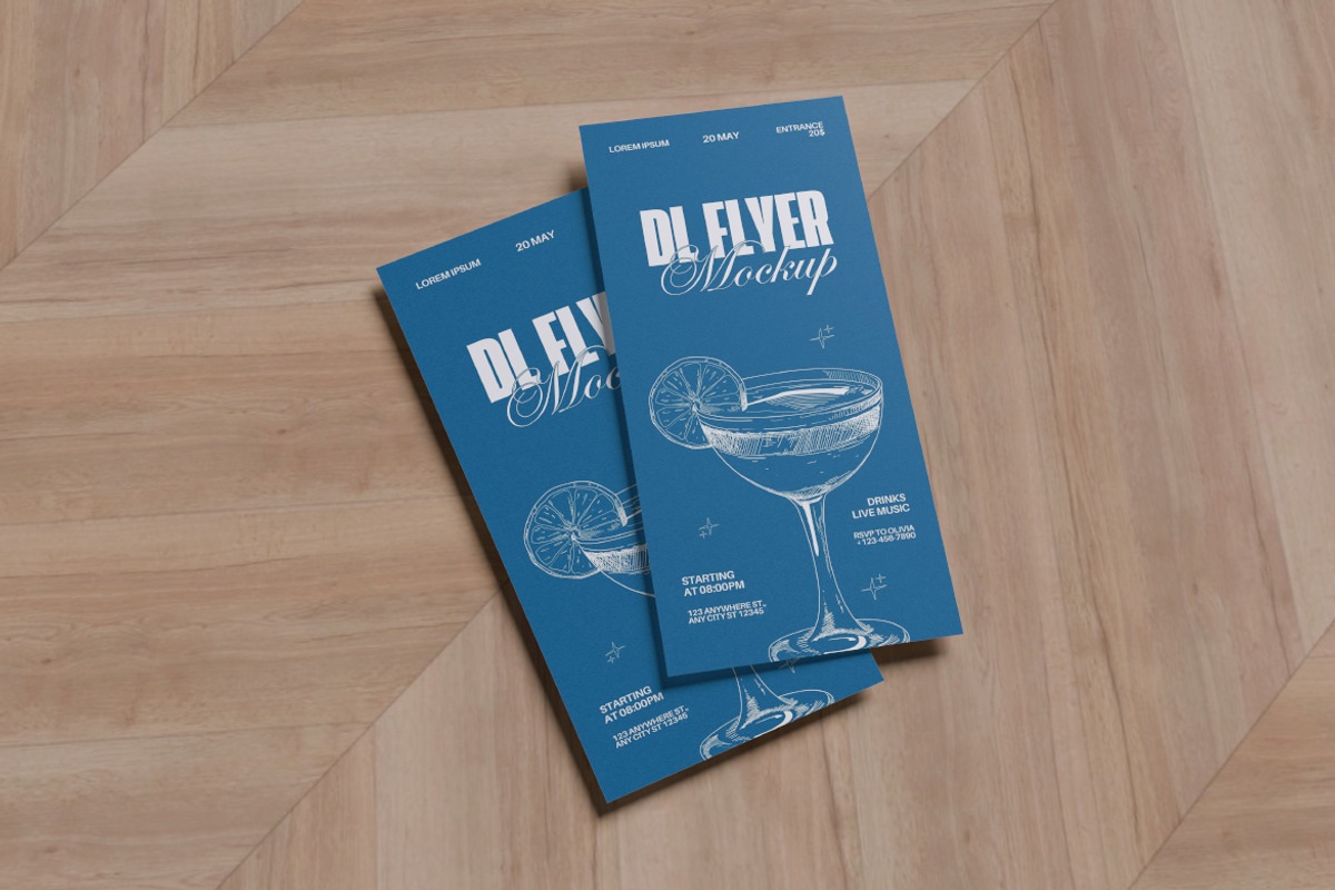 DL Flyer Mockup Bundle Set, an Advertising Mockup by Rielismee (Photo 4 of 5)