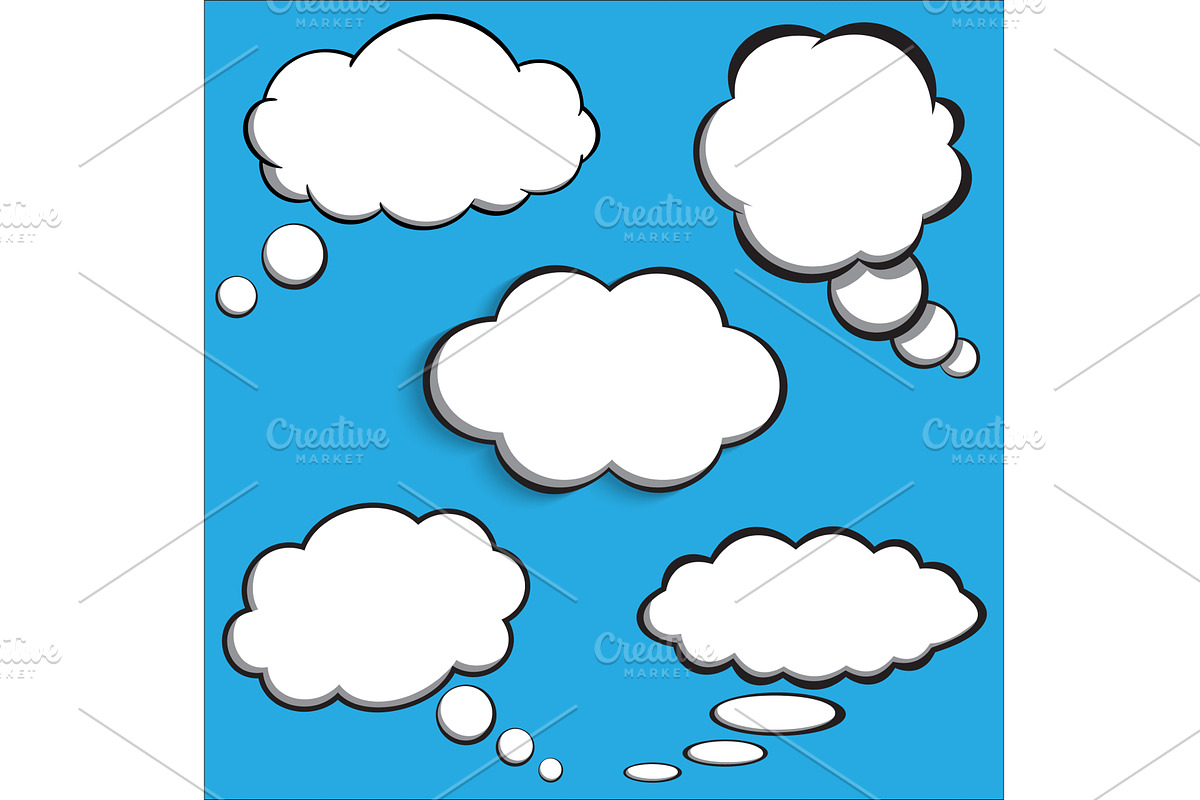 comic style speech bubbles, an Object Illustration by piter.goskov