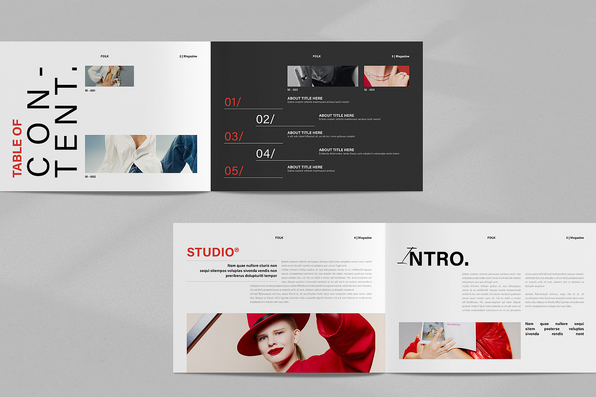 FOLK Modern Magazine Landscape, a Magazine Template by NorthPeak (Photo 3 of 12)