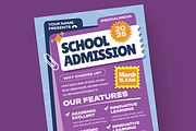 Creative School Admission Flyer, a Flyer Template by MMPixelCraft (Thumbnail 3 of 4)