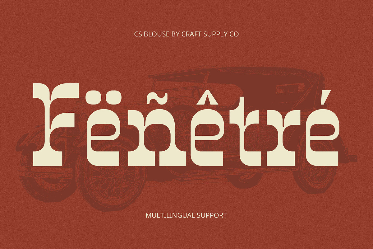 CS Blouse – Reverse Contrast Font, a Serif Font by Craft Supply Co. (Photo 5 of 8)
