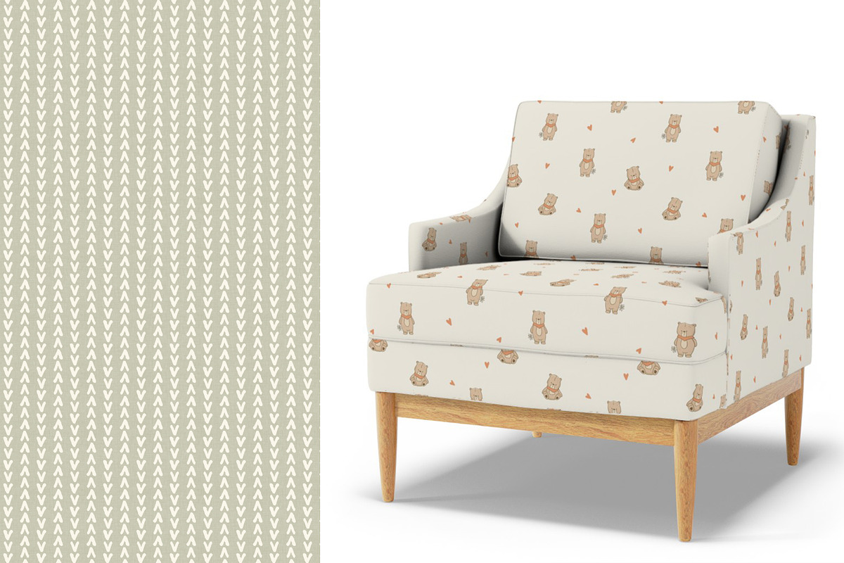 Cute Happy Bears Mini Collection, a Pattern Graphic by Naty Art (Photo 3 of 5)
