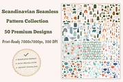 50 Scandinavian Seamless Pattern, a Pattern Graphic by Print Haven (Thumbnail 1 of 10)