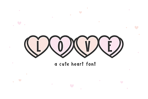 Love Hearts Cute Heart Font