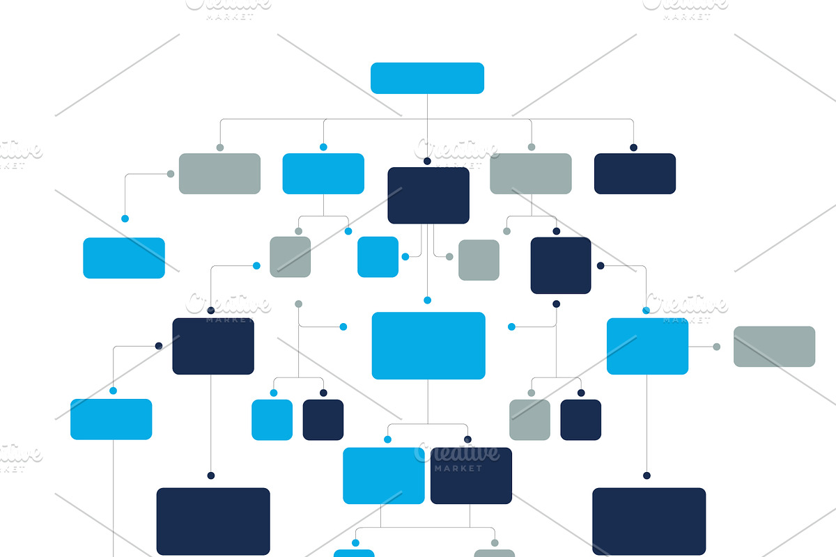 Infographics flowchart., a Work Illustration by VectorAN
