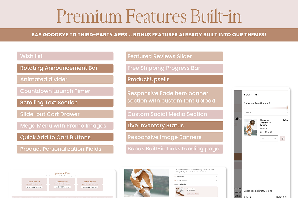 Shopify Theme - Neutral Beige, a Shopify Template by Macarons and Mimosas (Photo 3 of 7)