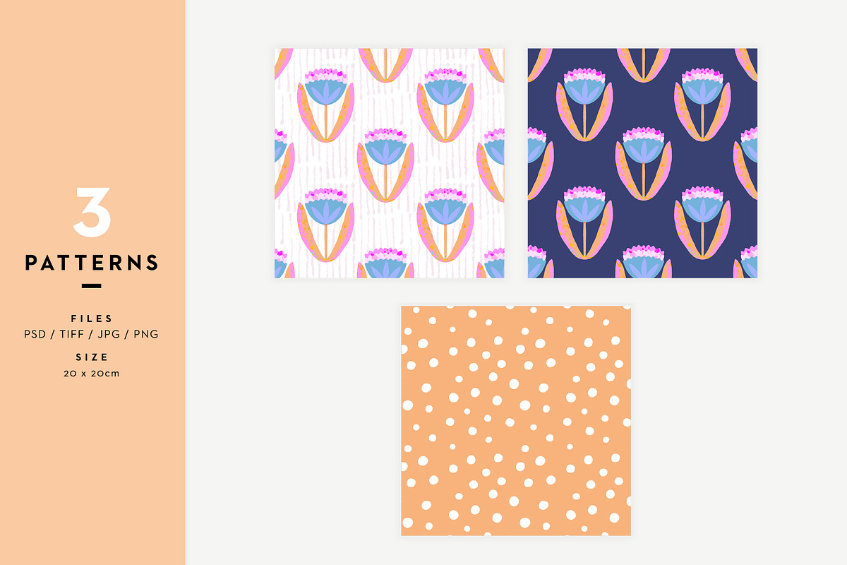 Spring Flowers, a Pattern Graphic by Muriel Petitpattern (Photo 2 of 4)