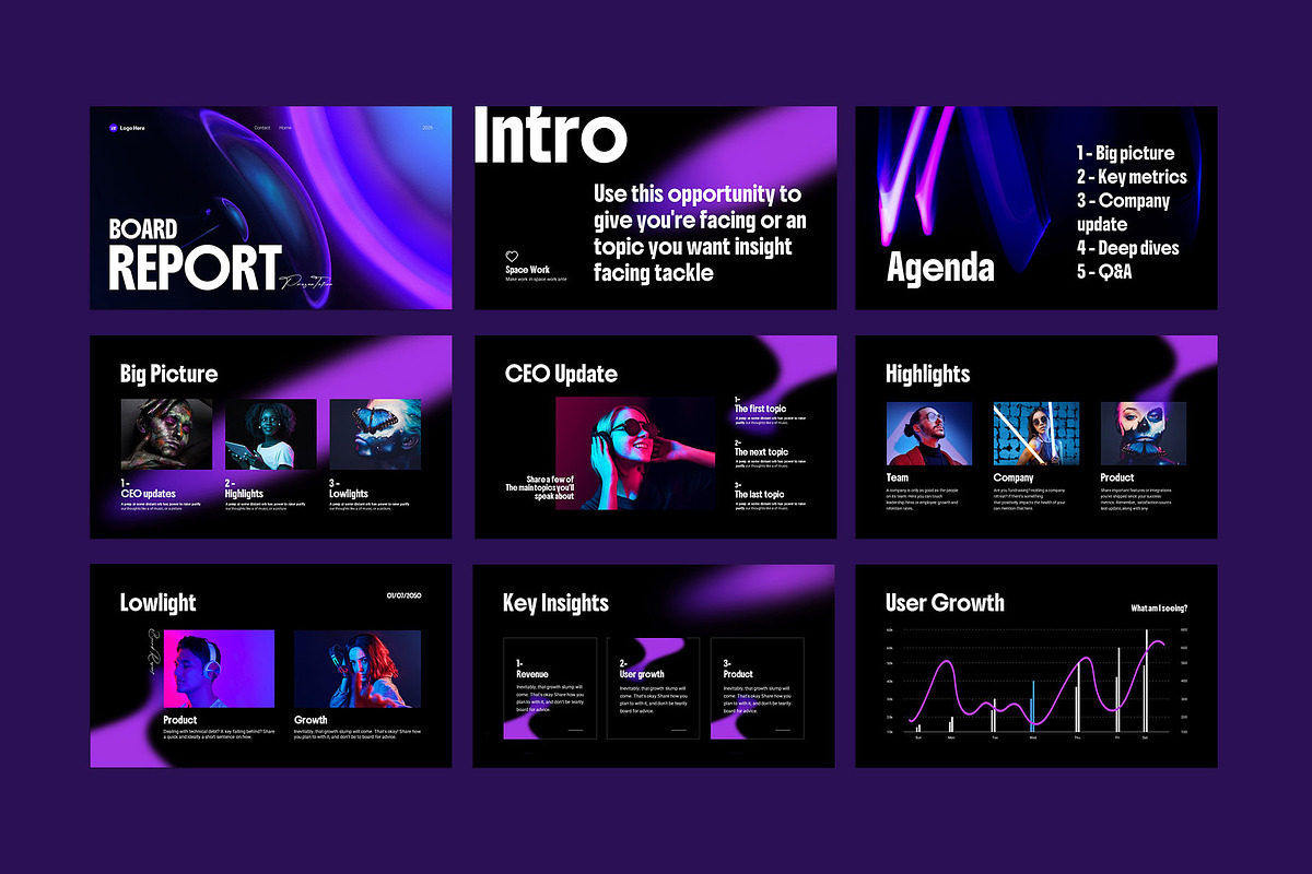Board Report Presentation, a Presentation Template by KreateTribe (Photo 5 of 5)