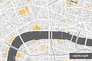 London Map – Yellow, an Illustration by MetroMaps (Thumbnail 2 of 3)
