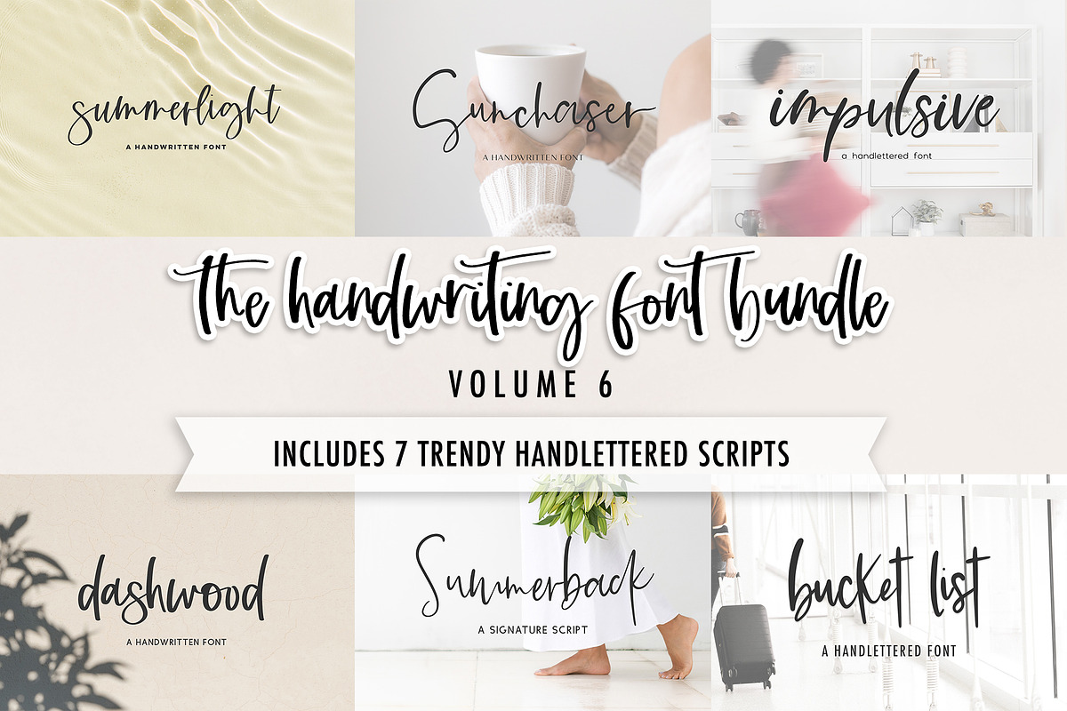 The Handwriting Font Bundle Volume 6, a Handwritten Font by Beck McCormick (Photo 1 of 5)