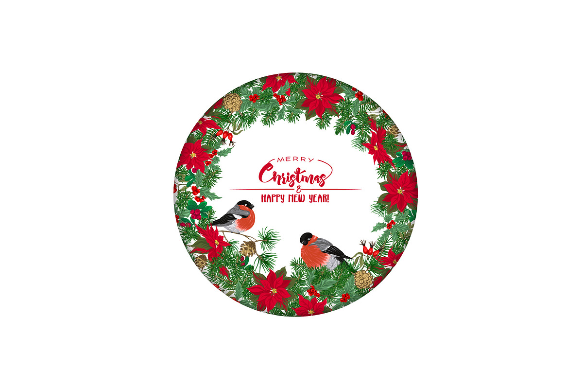 Christmas Wreath Elements Set, an Object Graphic by Elen-Lane (Photo 3 of 6)