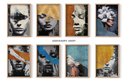 modern female portrait prints, a Decorative Illustration by Muzi pear studio (Thumbnail 4 of 10)