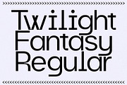 Twilight Fantasy - Unique Sans Serif, a Sans Serif Font by spectertype (Thumbnail 6 of 11)
