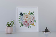 Watercolor Boho Floral Clipart, an Illustration by CreationArt (Thumbnail 5 of 7)