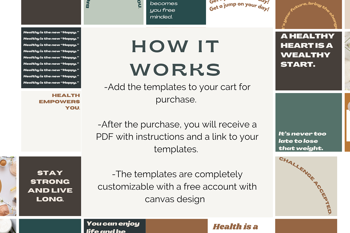Wellness Canva Instagram Template, a Social Media Template by Social Assumptions (Photo 3 of 6)
