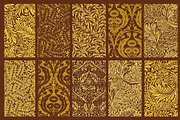 Gold Glitter William Morris Patterns, a Pattern Graphic by ARTOZEN DIGITAL (Thumbnail 19 of 20)