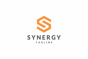 Synergy Letter S Hexagon Logo