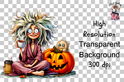 Spooky Halloween Girls PNG Bundle, a Graphic by Rina Akther (Thumbnail 8 of 11)