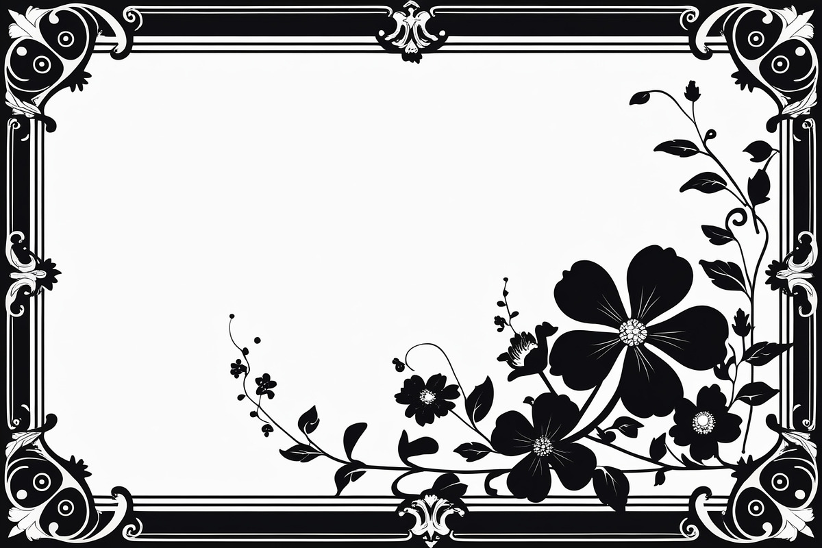 Decorative Frame Silhouette, an Illustration by musafir_fashion (Photo 9 of 9)