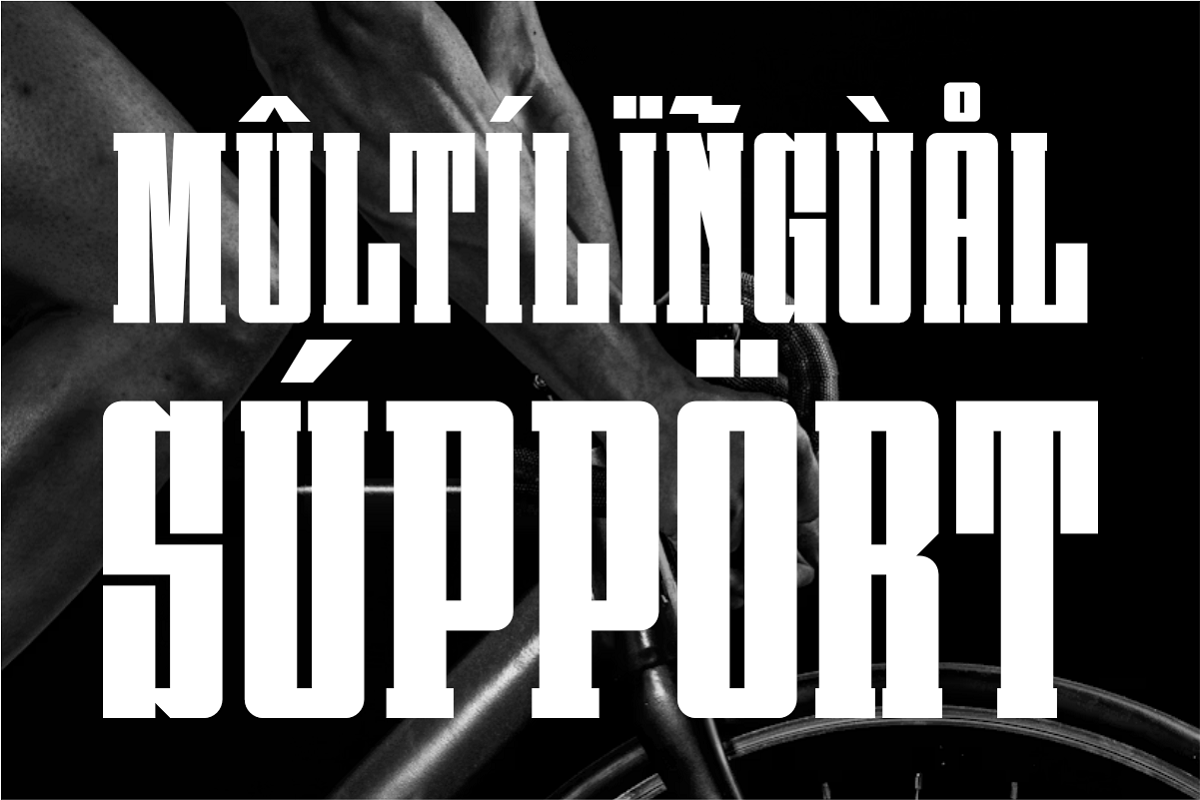 Blocky Varsity - Condensed Slab, a Slab Serif Font by Pian45 Studio (Photo 8 of 8)