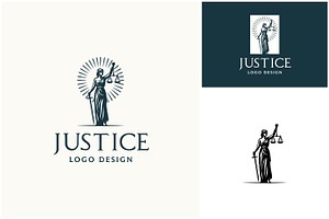 Woman Lady Justice Scales Sword Logo, a Branding & Logo Template by Enola99d