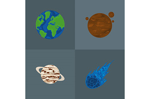 Universe Space Icons