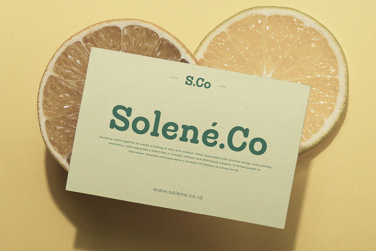 Calm - Slab Serif Family, a Slab Serif Font by Krismagraph (Photo 6 of 12)