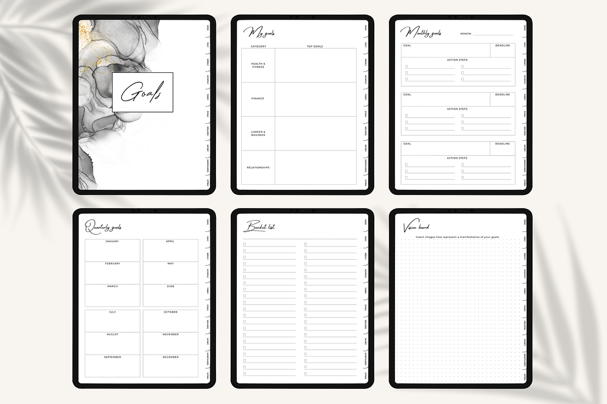 Undated Digital Planner for Goodnotes preview 4