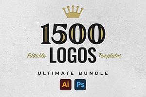 1500+ Logo Templates Bundle, a Branding & Logo Template by ThePhoton