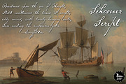 Schooner Script, a Script Font by Three Islands Press (Thumbnail 1 of 5)