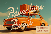 Nostalique Script Retro Script Font, a Font by PutraCetol Studio (Thumbnail 3 of 5)