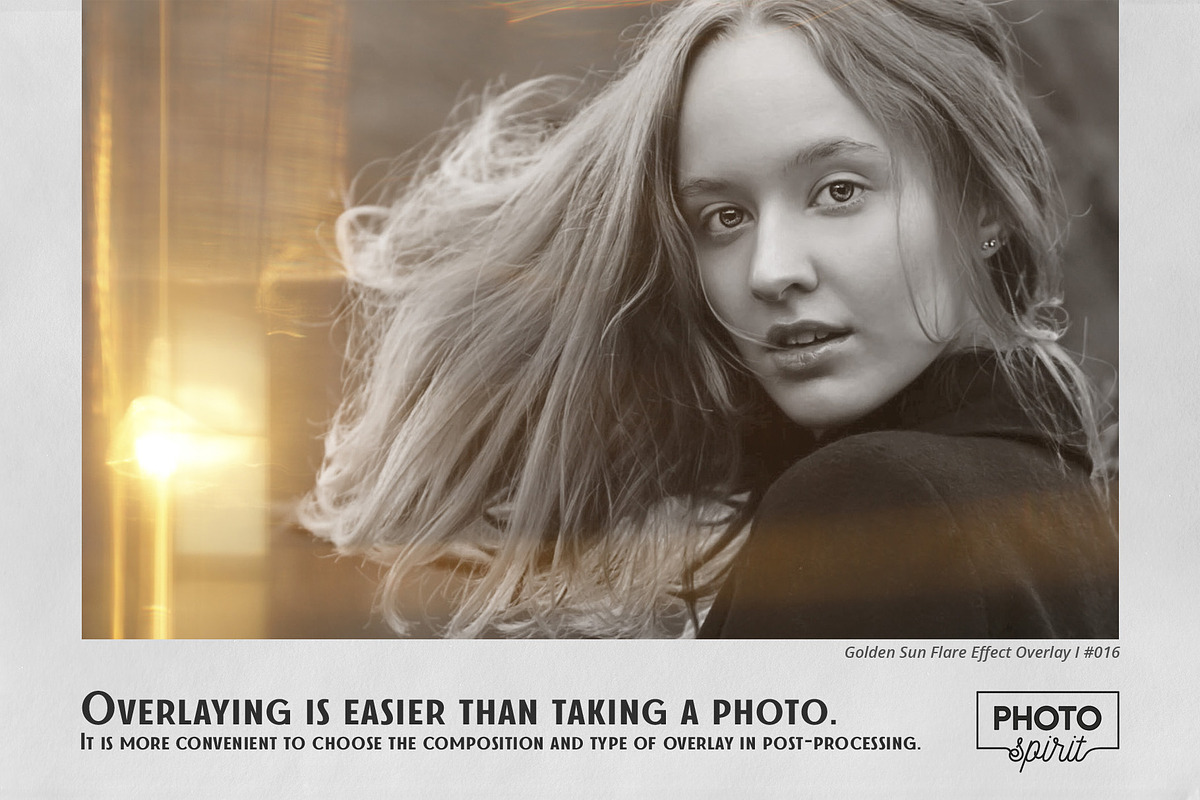 Golden Sun Flare Overlay Effect I, an Action Add-On by PhotoSpirit (Photo 2 of 8)