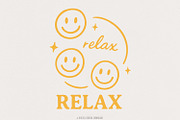 Relax PNG, Smiley Face Digital, an Illustration by SharpMarketplace (Thumbnail 1 of 9)