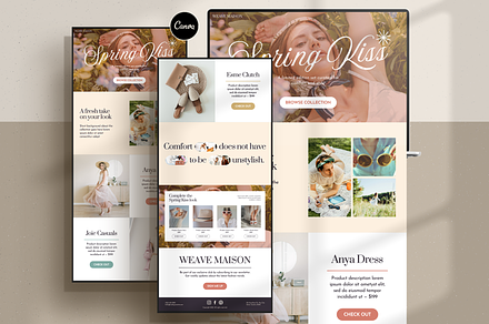 Boutique Landing Page, a Landing Page Template by Creatif Foundry