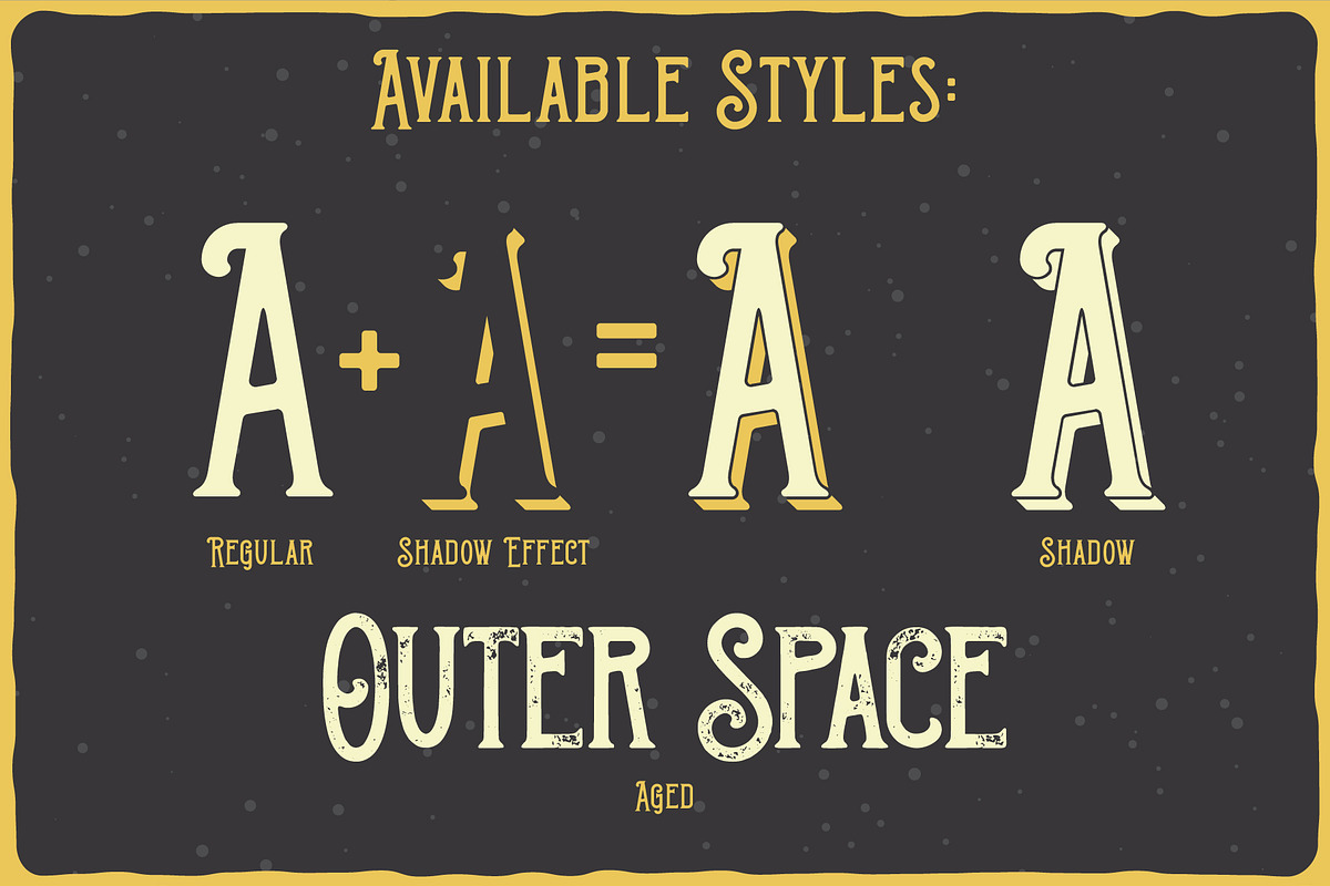 Outer Space Font + BONUS preview 4