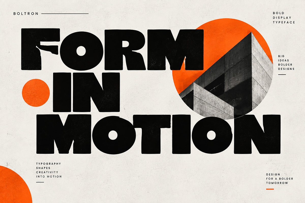 Boltron — Bold Display Typeface, a Script Font by Wow Magic (Photo 5 of 6)