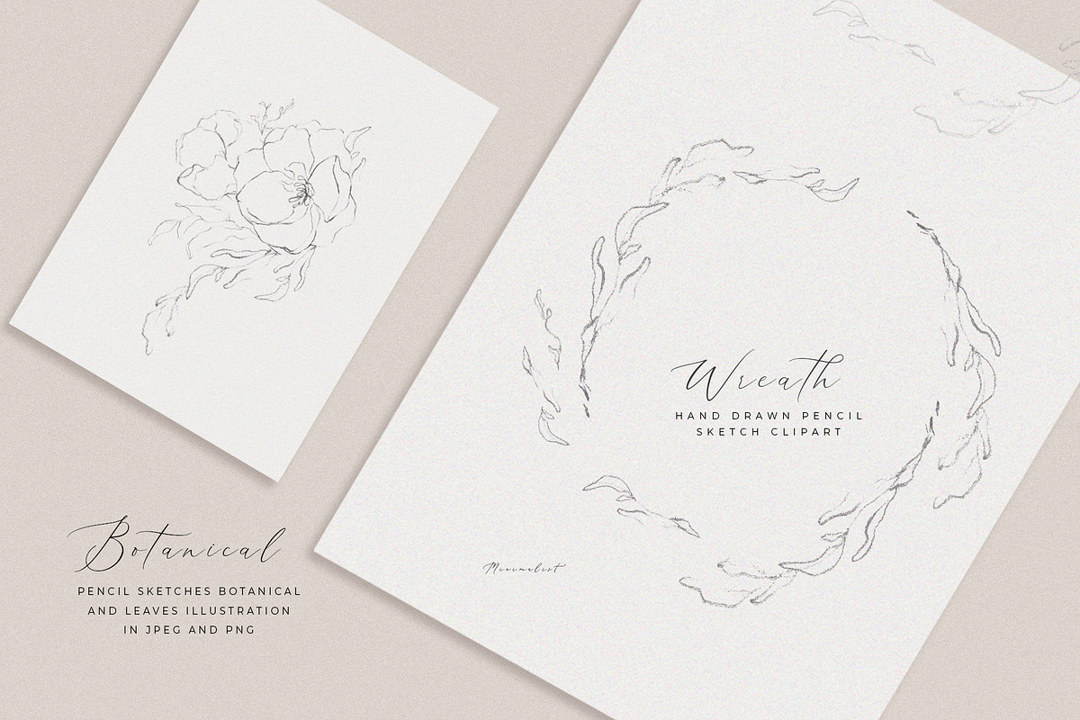 Botanical Illustration Wreath, an Illustration by WalaPalette (Photo 3 of 9)