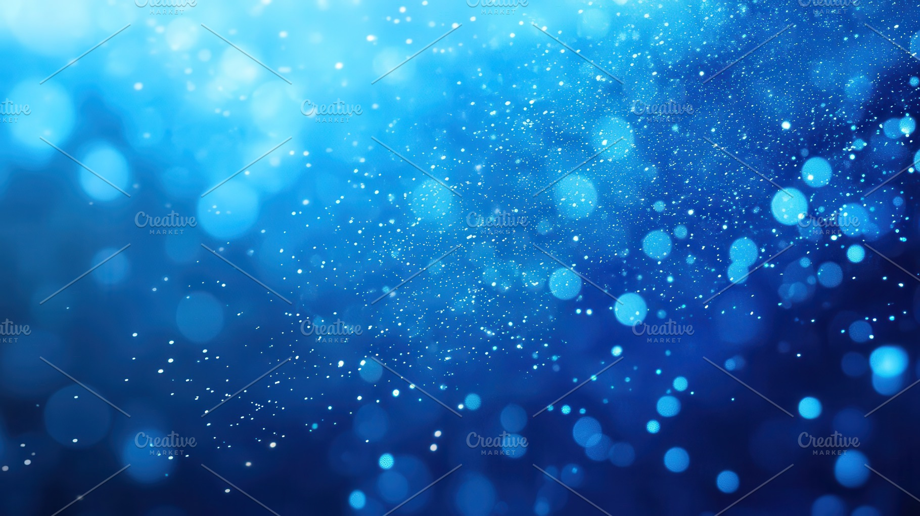 Blue bokeh background sparkling ligh, a Photo by Pixeness Studio