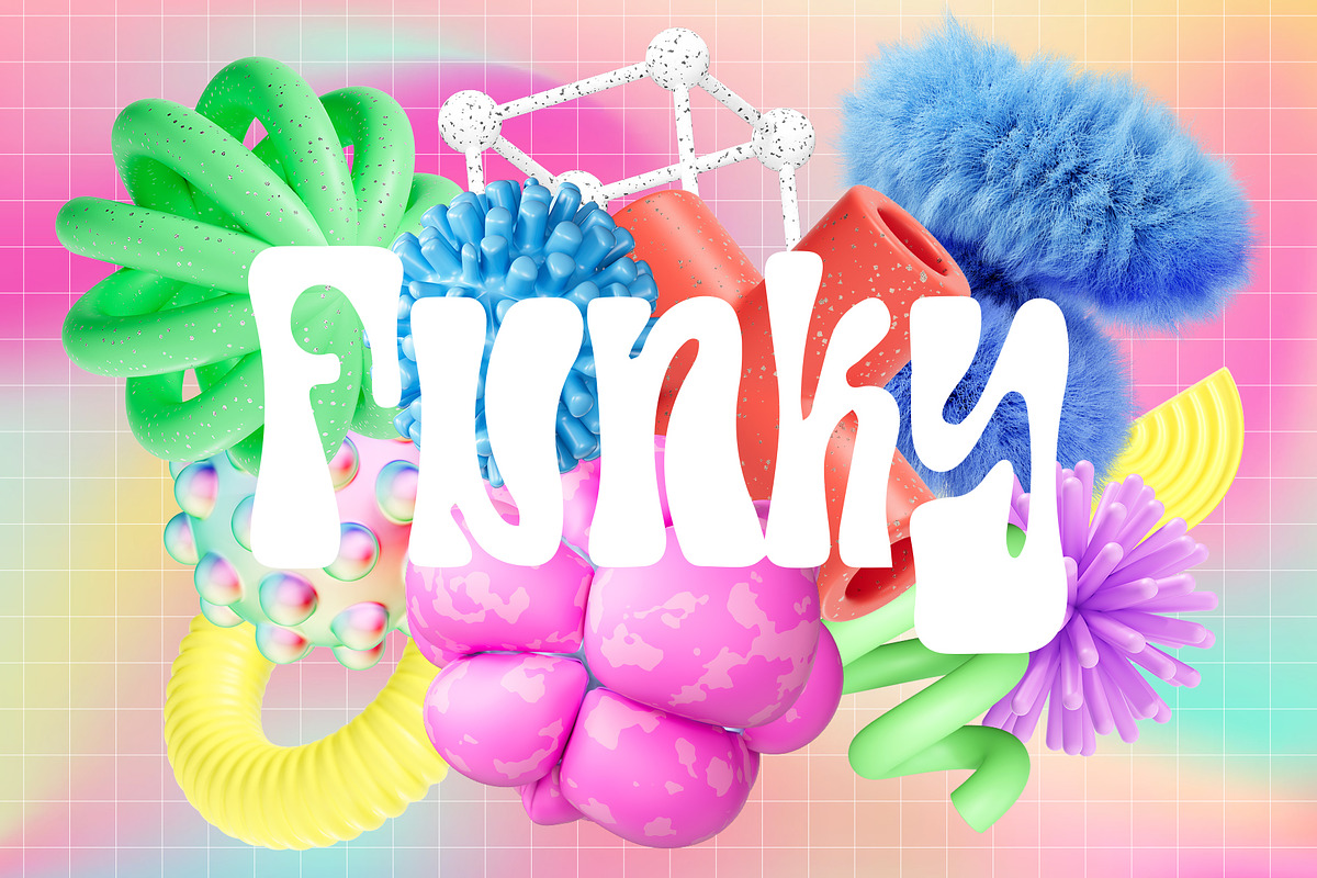 Funky Abstract 3D Shapes, Characters, a Graphic by LarysaZabrotskaya (Photo 10 of 10)