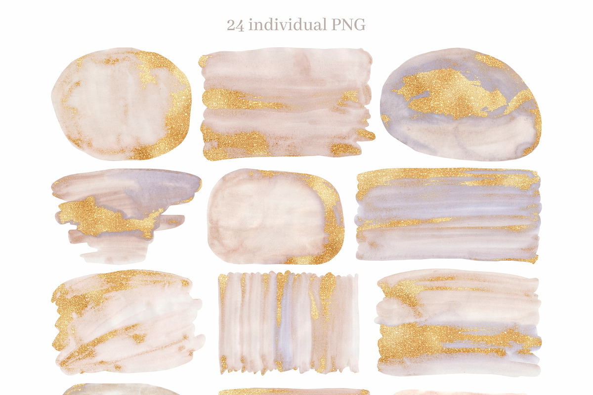 Watercolor brush strokes, a Texture Graphic by Elona Laff (Photo 2 of 10)