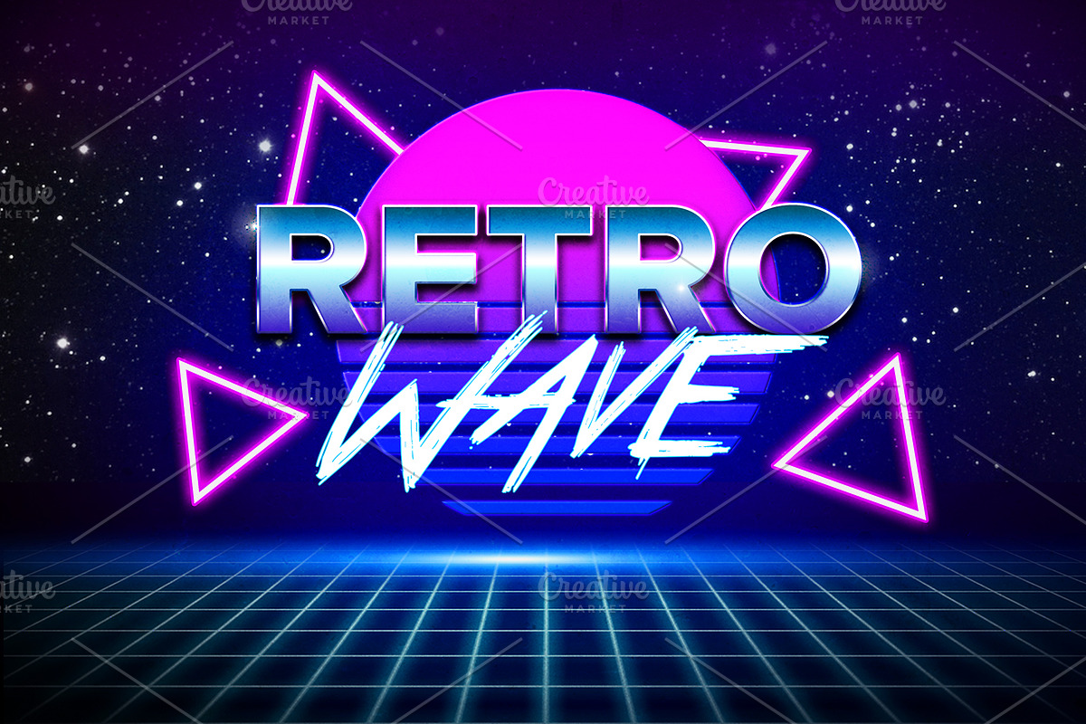 Retro Text Effects, a Layer Style Add-On by mixmedia87 (Photo 2 of 8)