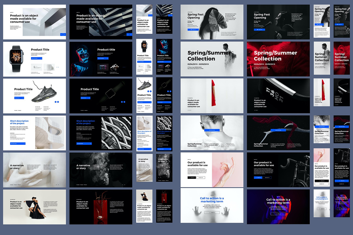 Modularity Figma Web Design UI Kit, an UI Kit Template by Modularity Design (Photo 7 of 11)
