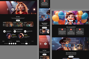 Watch - Movie Streaming Landing Page