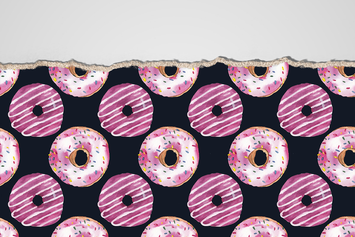 Sweets & desserts clipart & patterns, a Food Illustration by Visual Animal (Photo 15 of 21)