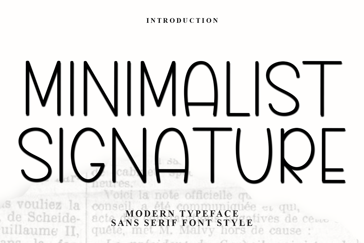 Minimalist Signature, a Serif Font by FreshTypeINK (Photo 1 of 7)