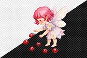 Watercolor Magical Garden Pink Png, an Illustration by Creative Art (Thumbnail 3 of 8)