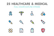Healthcare Color Icon, an Icon by WORAKAMON Design Studio (Thumbnail 1 of 3)