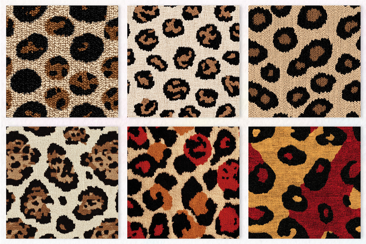 Leopard Knitted Seamless Pattern, a Pattern Graphic by CreationArt (Photo 5 of 7)